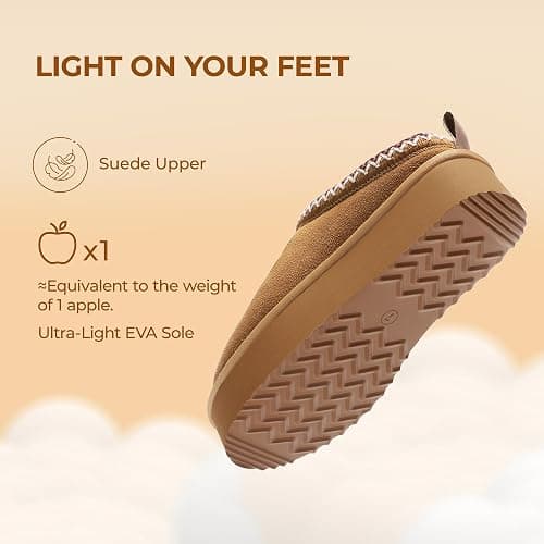 DREAM PAIRS Women's Platform Slippers Genuine Suede Slip-on Warm FuzzyEasy Autumn Winter Fluffy Comfy Furry Shoes for Outdoor Indoor thumbnail 6