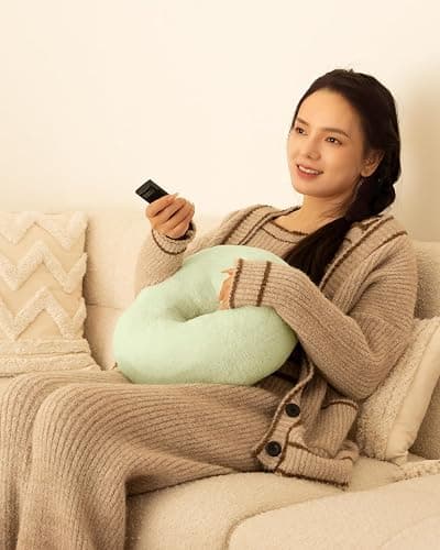 Viozon Tablet Stand Pillow, Compatible with 4.7"-13" Phone/Tablet, iPad, iPhone, Samsung, Google, Kindle, 360°Adjustable Phone Holder for Bed with Soft Plush Fabric, and Detachable Bowl, Green thumbnail 8