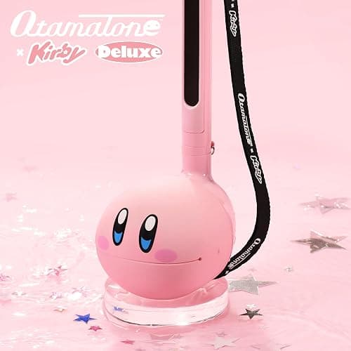 Otamatone Deluxe Japanese Musical Instrument Portable Music Synthesizer from Japan by Maywa Denki Studio Award Winning, Educational Fun Gift for Children, Teens & Adults - Kirby (English Manual) thumbnail 2