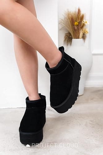 Project Cloud 100% Genuine Leather Ankle Boots for Women - Anti-Slip Memory Foam Insole Womens Boots - Lightweight Winter Womens Shoes, Ankle Booties for Women (Huggy) thumbnail 2