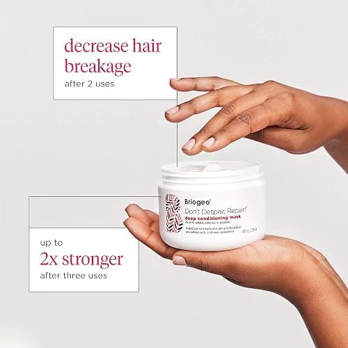 Briogeo Don't Despair, Repair! Deep Conditioning Mask, Deep Conditioner for Dry Damaged or Color Treated Hair, Prevent Future Breakage, Protein Mask for Stronger Hair, Vegan, Cruelty-Free thumbnail 4