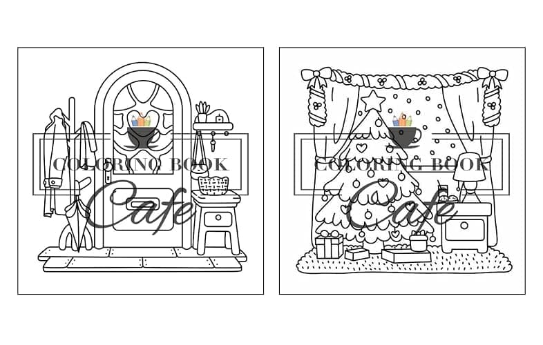 Cozy Corners: Coloring Book for Adults and Teens Featuring Super Cute Nooks and Hygge Spaces for Relaxation (Cute and Comfy Coloring Books) thumbnail 15