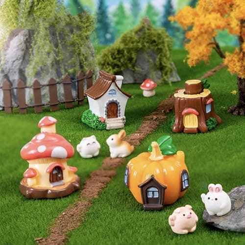 KAEZDD 4 Pcs 6 X 6 Inch Fake Grass Decor for Crafts, Artificial Grass for Miniature Ornament Projects, Model Turf Grass for DIY Fairy Garden Accessories and Decor Kit thumbnail 8