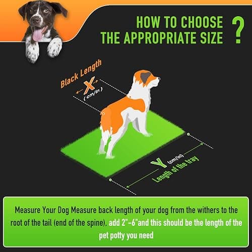 Hompet Dog Grass Pad with Tray Large, 41"x27", 2 Reusable Artificial Turf for Dogs Potty, Waterproof Non-Slip Washable Pee Pads, Quickly Absorbency Portable Dog Litter Box for Indoor/Outdoor Use thumbnail 7