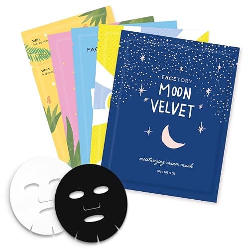 FACETORY Favorite 5 Korean Face Mask Variety Pack, Glass Skin Glow, 10 Pack | Sheet Mask Set for All Skin Types, Anti-Aging, Natural & Gentle, Soothing & Firming, Spa Day Gift for Women, K Beauty thumbnail 7