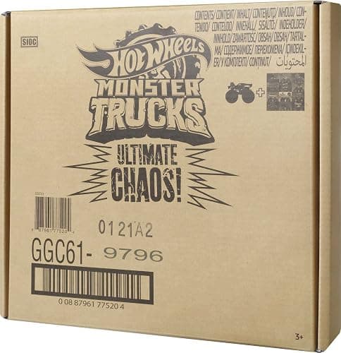 Hot Wheels Monster Trucks, Set of 12 1:64 Scale Die-Cast Toy Trucks for Kids and Collectors, Styles May Vary (Amazon Exclusive) thumbnail 6