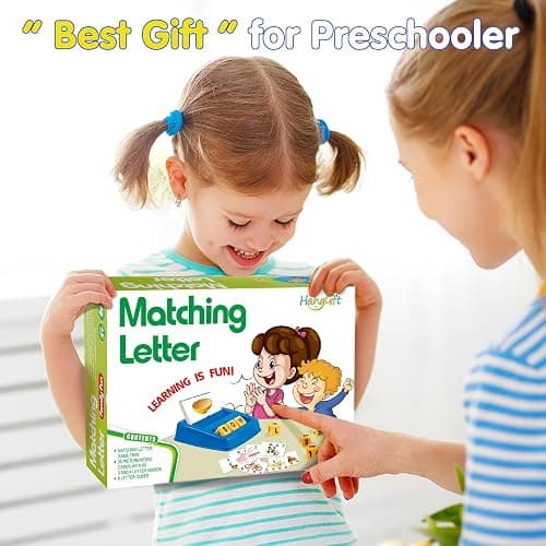 HahaGift Educational Toys for 3-5 Year Old Boy Girl Gifts, Matching Letter Learning Games Activities, Ideal Christmas Birthday Gift for Toddler Kids Age 3 4 5 6 7 Year Olds Boys Girls thumbnail 8