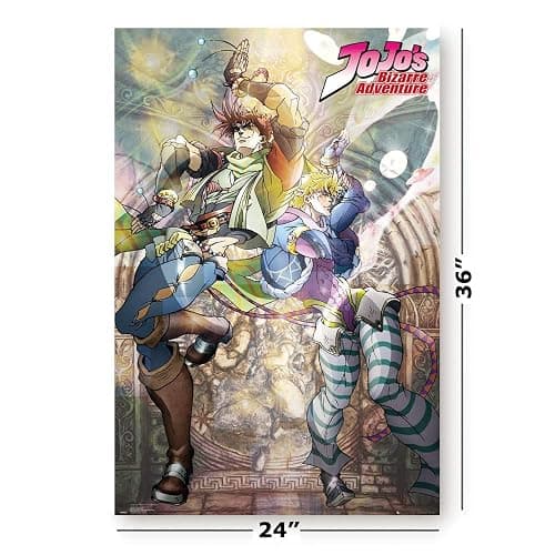 POSTER STOP ONLINE JoJo's Bizarre Adventure - Manga/Anime TV Show Poster (Joseph & Ceasar) (Size 24 x 36) thumbnail 2