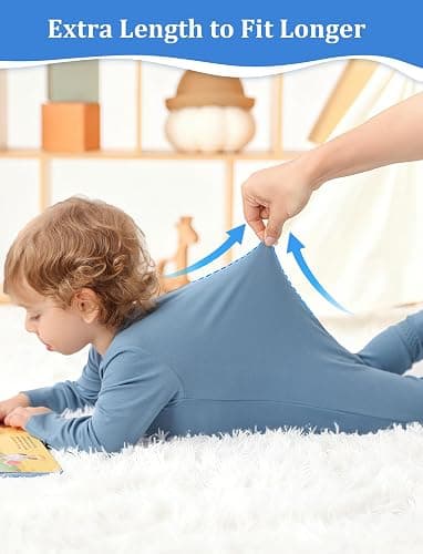 JunNeng Viscose from Bamboo Sleeper with Mittens, 2 Way Zipper Baby Boy Pajamas, Non Slip Sleep'N Play Romper thumbnail 3