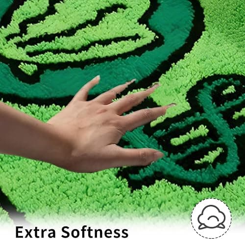 Yeahjiae Cute Money Rug 3x2 Non-Slip Machine Washable Cool Cartoon Bedroom Rug for Bathroom, Living Room, Front Door, Playroom (35.5 * 23.6 inch) thumbnail 5