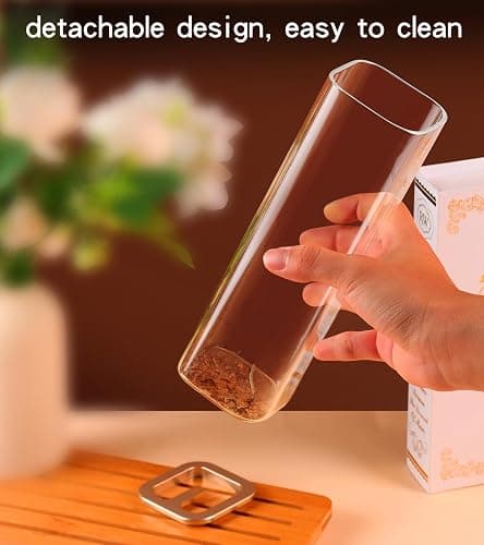Insence-Stick Holder [Anti-Ash Flying], Modern Incense Burner Holder with Removable Glass Ash Catcher, for Home Decor Yoga Meditation thumbnail 2