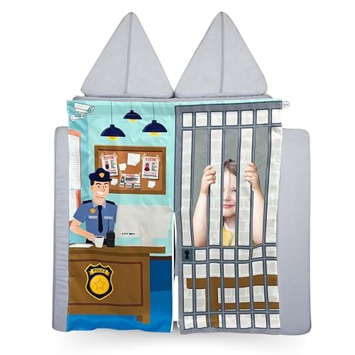 Couch Swag Play Panel for Childrens Foam Sofa Kids Couch (Police) - Image 1