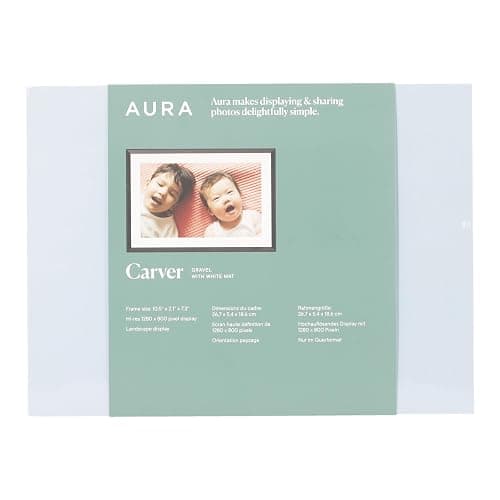 Aura Digital Picture Frame - 10.1" HD Mat Display | Wirecutter's Best Digital Frame for Gifting - Send Photos Directly from Your Phone from Anywhere | Quick & Easy Setup Over WiFi - Free App | Black thumbnail 9