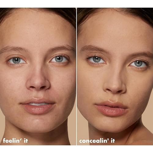 e.l.f. Hydrating Camo Concealer, Covers Blemishes & Under-Eye Circles, Full-Coverage & Delivers A Satin Finish, Vegan & Cruelty-Free, Medium Peach thumbnail 4