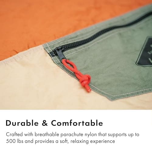 WHTE MOSS Suparpine I Hammock for Camping with Straps Included (Light Orange, Single) thumbnail 5
