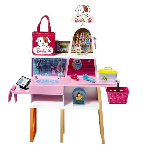 Barbie Doll & Playset, Pet Boutique with 4 Pets, Color-Change Grooming Feature & 20+ Themed Accessories thumbnail 5