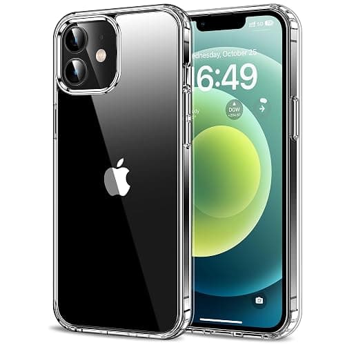 HOOMIL Case for iPhone 12 and iPhone 12 Pro 6.1-Inch, Non-Yellowing, Drop Protection, Anti-Scratch Transparent Hard Back Phone Cover - Crystal Clear - for iPhone 12/12 Pro - Clear - Image 1