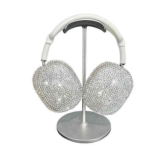 Glitter Case for Airpods Max, Bling Rhinestone Encrusted Apple Headphone Cover Design,Sparkling Cute Airpod pro max Ear Covers Protective Accessories thumbnail 3
