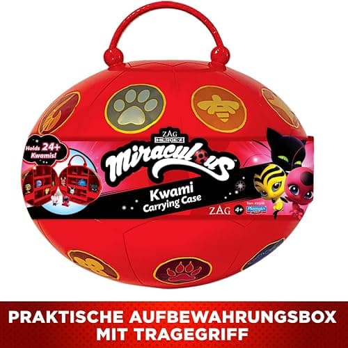BANDAI - Miraculous Ladybug - Miracle Box mit 4 Kwamis inklusive - Miraculous Kwamis Mini-Figuren Set - Offizielle Lizenz - Aufbewahrungsbox mit Griff - Spielzeug für Kinder ab 4 Jahren - P50591 thumbnail 3