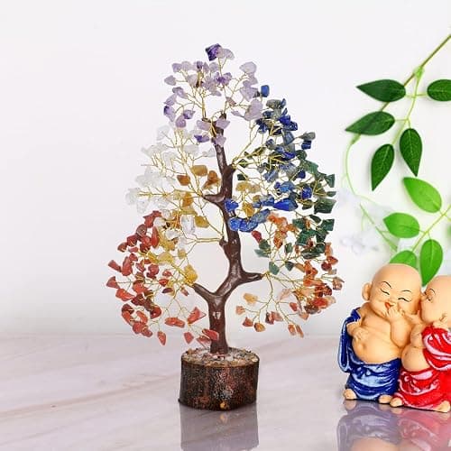 YATSKIA 7 Chakra Tree of Life, Crystals and Healing Stones, Birthday Gifts for Women - Crystal Tree for Positive Energy, Home Office Decor, Spiritual Gifts for Women thumbnail 5