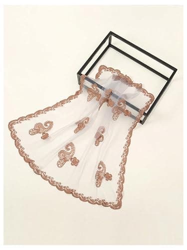 Floerns Women's Flower Embroidery Hair Scarf Headband Sheer Lace Hair Bandana thumbnail 3