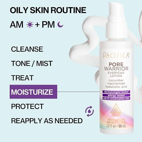 Pacifica Pore Warrior Everyday Face Lotion Acne Fighting - Niacinamide, Cucumber and Hyaluronic Acid1.7 oz thumbnail 8