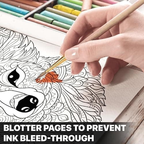 SOUTHERN LOTUS Animal Patterns Spiral Coloring Book Wirebound Hardcover Papers With Relaxing Animals Mandala Drawings Color Pages For Adults Women Seniors Mindfulness Relaxation Anxiety Relief thumbnail 4