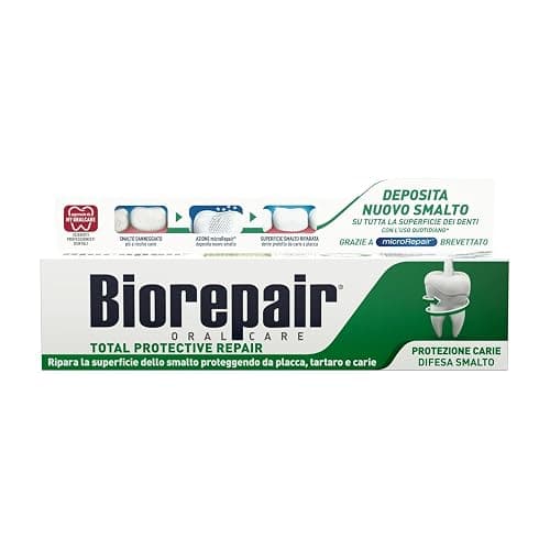 Biorepair, Dentifricio Total Protective Repair, Ripara lo Smalto, Protegge da Placca, Tartaro e Carie, Con Microrepair, Senza Fluoro e Parabeni, 60ml - Image 1