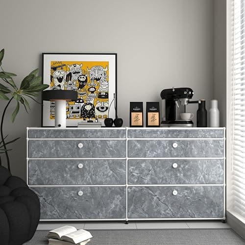 HOLOMEY Gray Marble Contact Paper for Countertops Waterproof Marble Peel and Stick Wallpaper Removable Self-Adhesive Granite Vinyl Wrap Roll for Kitchen Bathroom Sink Table Darwer Locker 16x118 inch thumbnail 6