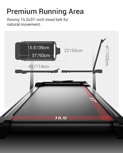LONTEK 3-in-1 Foldable Treadmill with 300 LBS Capacity, 15% Walking Pad Treadmills for Home and Office, 2.5 HP Under Desk Treadmill with Quiet Brushless thumbnail 5