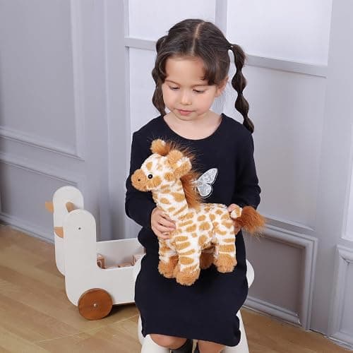 Apricot Lamb Toys Plush Brown Grassland Giraffe Stuffed Animal Soft Cuddly Perfect for Child (Brown Giraffe,12 Inches) thumbnail 5