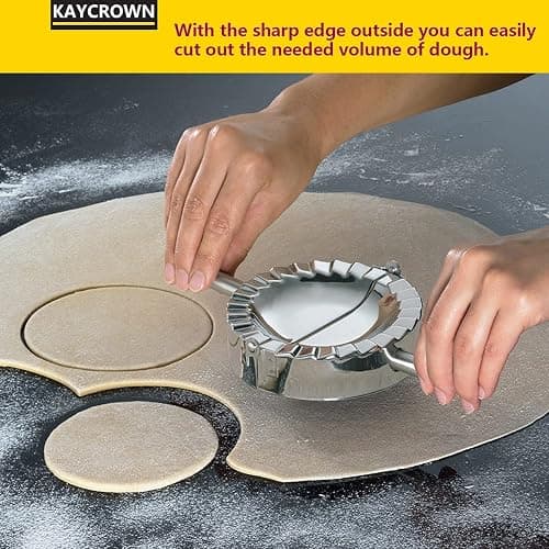 Best Utensils Stainless Steel Ravioli Mold Pierogi Dumpling Maker Wrapper Pastry Dough Cutter Kitchen Accessories (L: 4.5 inch) thumbnail 4