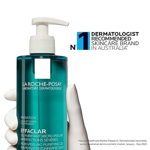 La Roche Posay Effaclar, Gel Purificante Micro-Peeling, Per Pelli Grasse a Tendenza Acneica, Azione Detergente, Pelle Levigata, Rimuove Sebo e Impurità, Con Acido Salicilico, LHA e Zinco, 400 ml thumbnail 7
