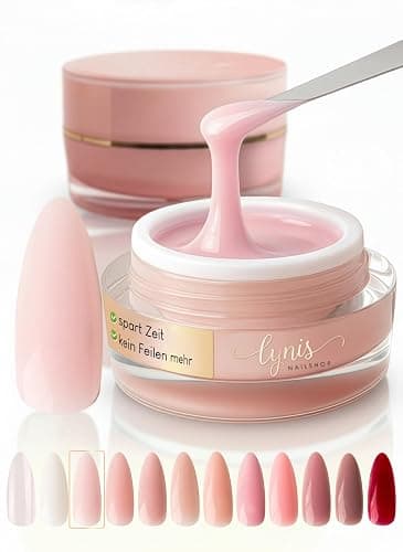 No File Aufbaugel für Gelnägel 15ml Blossom ROSA als UV Gel zur Nagelverlängerung SELBSTGLÄTTEND OHNE FEILEN · für UV & LED geeignet, Lynis-Nailshop.de - Image 1