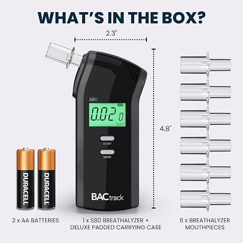 BACtrack S80 Breathalyzer | Professional-Grade Accuracy | DOT & NHTSA Approved | FDA 510(k) Cleared | Portable Breath Alcohol Tester for Personal & Professional Use thumbnail 6