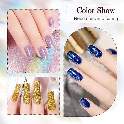 JODSONE Gel Nail Polish Shiny High Gloss Surface Strengthening Glitter Minimalistic Artistic Creation Starter Set 36 Pieces thumbnail 4