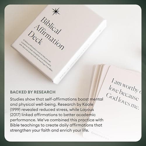 Christian Journal Co. 52 Prayer Cards | Biblical Affirmation Card Deck | Christian Verses for Women & Men | Build Positivity & Deepen Your Faith | Ideal Spiritual Gift | Presented in Quality Box thumbnail 6