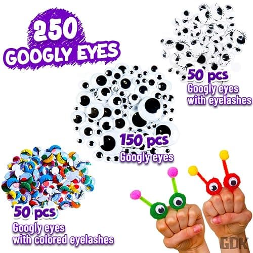 Goody King Arts and Crafts Supplies for Kids - 1170Pcs+ Craft Art Supply Kit for Toddlers Kids Craft Supplies & Materials Age 4 5 6 7 8 9 - Christmas D.I.Y. Crafting School Supplies thumbnail 4