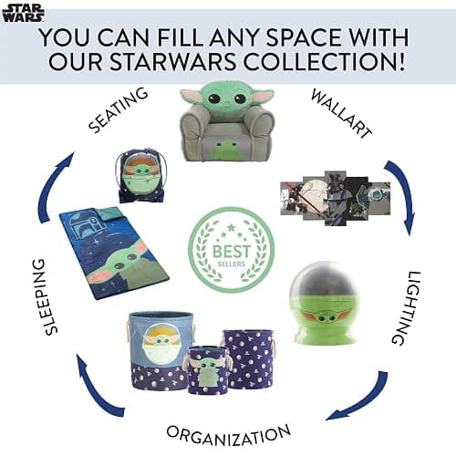 Star Wars, The Mandalorian Pop Up Hamper Featuring The Child with Durable Carry Handles, 24" H x 23" W X 2" CM thumbnail 3