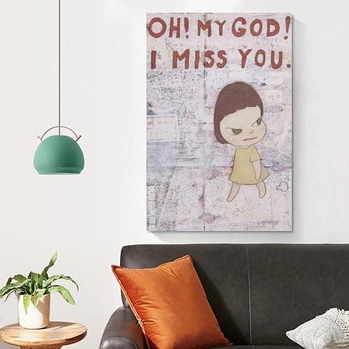 GSHLGAO Yoshitomo Nara Cartoon Girl Modern Wall Art Poster, 08x12inch(20x30cm), Living Room Decor thumbnail 4