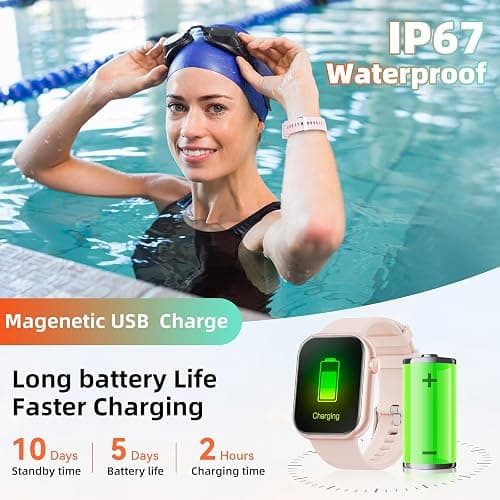 Hwagol Smart Watch (Answer/Make Call) 1.85inch Fitness Tracker, DIY Dials/Pedometer/Calories/Multiple Sport Modes/Voice Assistant, Smart Watches for Men Women Android iOS Phones thumbnail 6