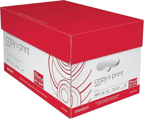(8.5"" x 11"") - Multi-Use Copy & Printer Paper Brightness 92, Case of 10 Reams - 5,000 Pages Total - Image 1