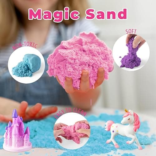 JOYEEMAX Unicorn Light-Up Terrarium Kit for Kids - LED Night Light Birthday Gift for Girls Ages 4 5 6 7 8-12 Year Old - Unicorn Toys for Girls - DIY Arts and Crafts Kit for Kids thumbnail 3