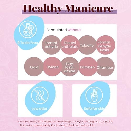 Beetles Winter Gel Nail Polish Set Burgundy Red Gel Nail Polish Soak Off Nail Uv Lamp Gel Nail Kit Nail Art Design Christmas Gifts for Girls thumbnail 7