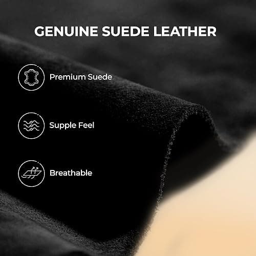 DREAM PAIRS Women's Fuzzy Cozy Slippers Genuine Suede Indoor Outdoor Fluffy Home Comfy Winter Slip On Cute Warm Memory Foam Furry Shoes FuzzyEasy thumbnail 4