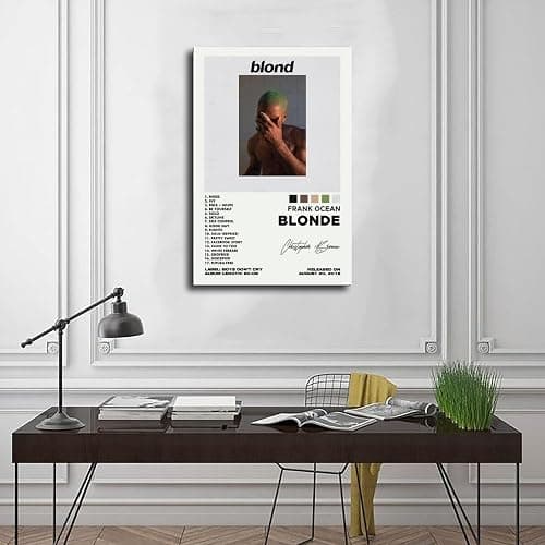 GAECFOH Frank Ocean Blonde Album Poster Canvas Poster Bedroom Decor Sports Landscape Office Room Decor Gift Unframe-style Unframe-style12x18inch(30x45cm) thumbnail 3