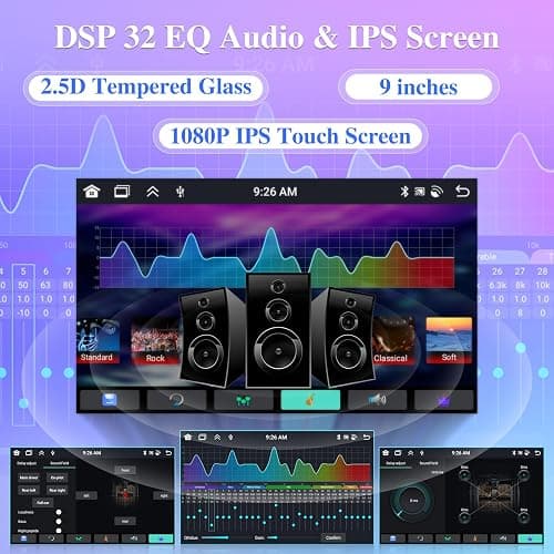8 Core [4G+64G] Car Radio for Volkswagen VW Beetle 2004 2005 2006 2007 2008 2009 2010 - Android 13 Touch Screen Stereo, DSP 32 EQ/IPS Screen/Carplay/Android Auto/SWC/Bluetooth 5.0/WiFi thumbnail 4