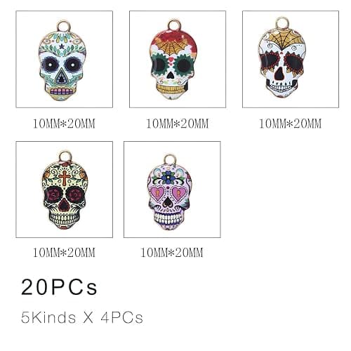 Bulk Gold Enamel Charms for Jewelry Making, Colorful Metal Charms Pendant for Bracelet Necklace and Crafting thumbnail 4