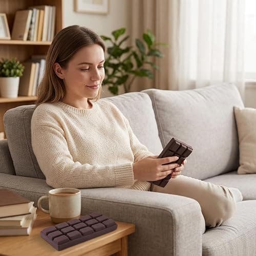 2Pcs Chocolate Squishy, Slow Rising for Sensory Quiet and Focus Support, Portable with Soft Feel and Realistic Design, Suitable for Study thumbnail 2
