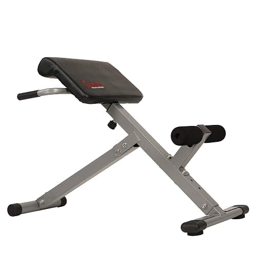 Sunny Health & Fitness Foldable Hyperextension Roman Chair w/Back Extension, Home Gym Sit Up Bench for Glute & Ab Workouts, Optional Adjustment Incline & Multi-Function Heavy-Duty Exercise Equipment thumbnail 2